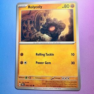 rolycoly - 093/162 (common) — pokemon: temporal forces
